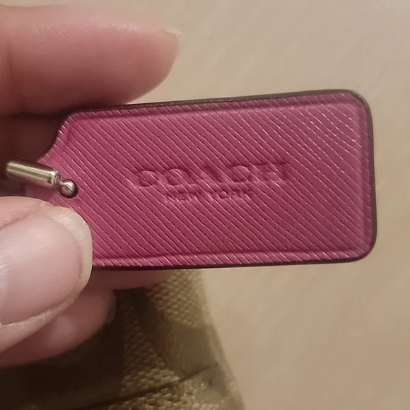 Coach Signature Brown and Pink Crossbody Bag EUC - Picture 4 of 9